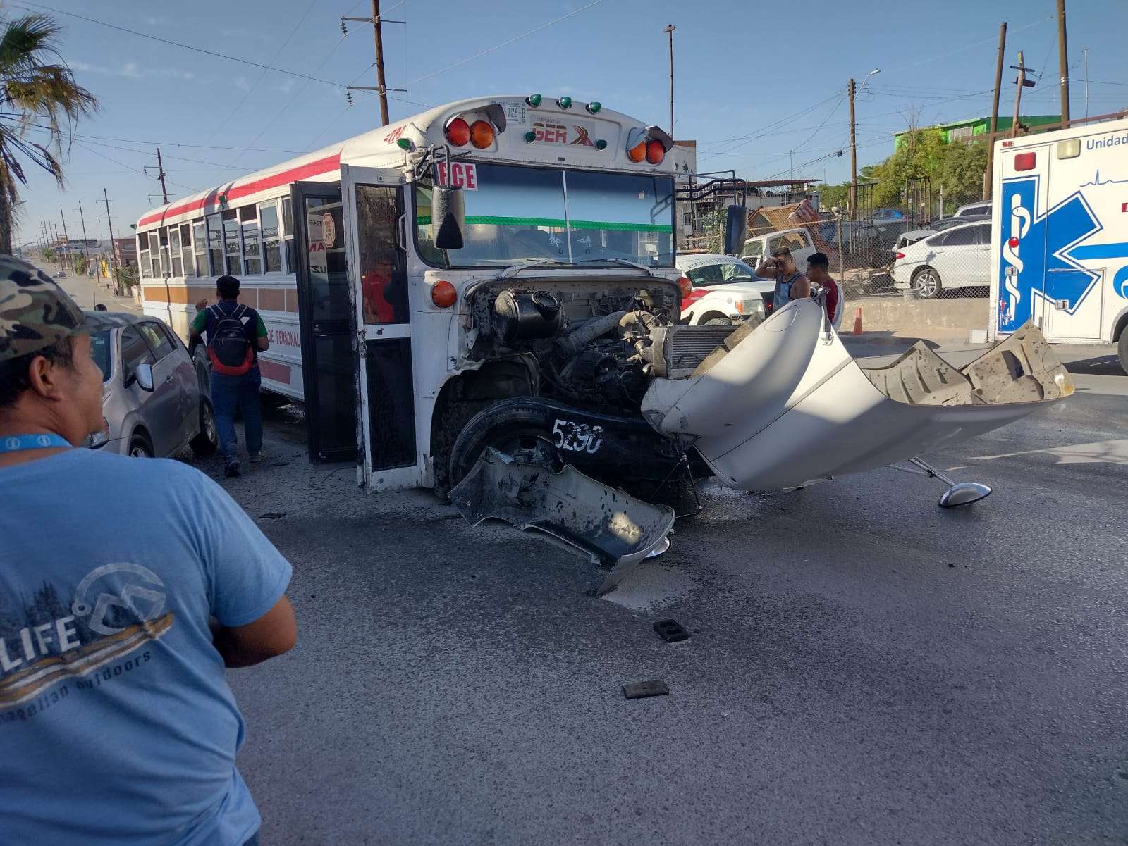 Provoca conductor choque múltiple hay varios heridos El Bordo