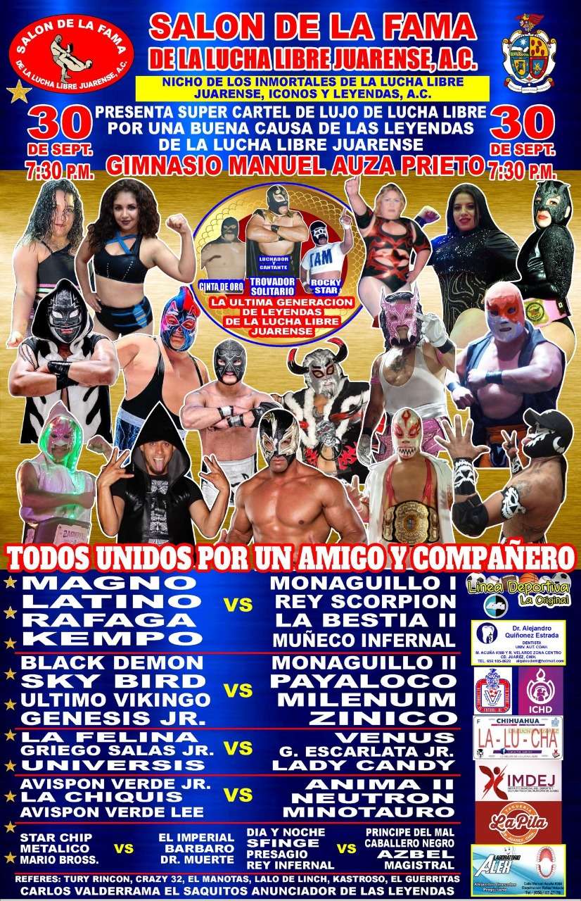 Hay Lucha Libre hoy en Gimnasio Manuel Auza Prieto