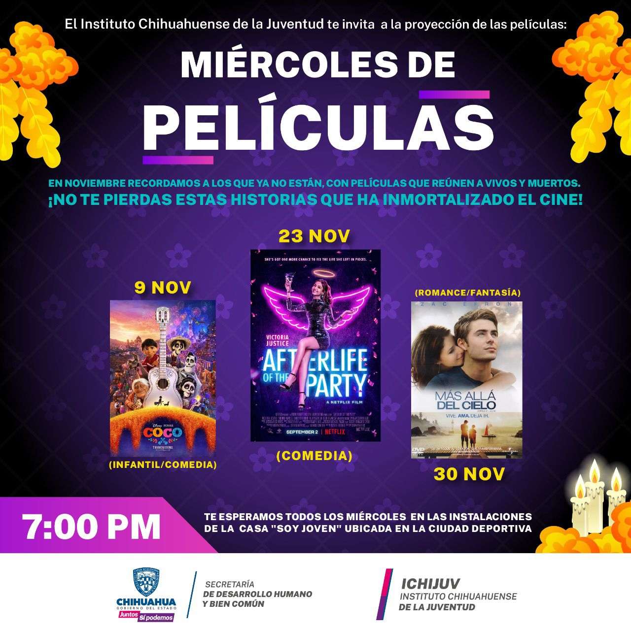 Presenta Ichijuv Cartelera De Cine Para El Mes De Noviembre El Bordo 