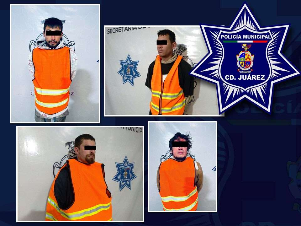 Policías municipales detienen a cuatro personas por el delito de ...