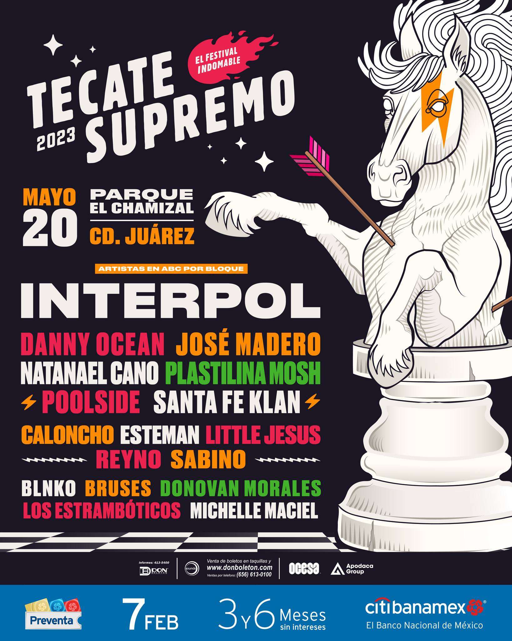 Revelan cartel del festival Tecate Supremo 2023