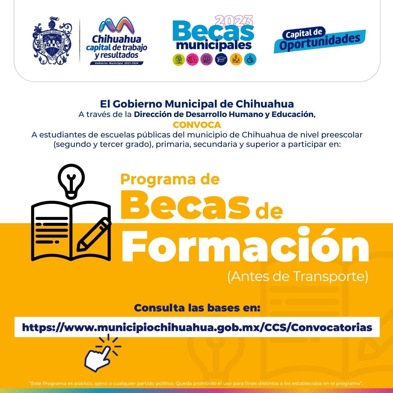 Inicia registro y recepción de documentos para Becas de Formación 2023 ...