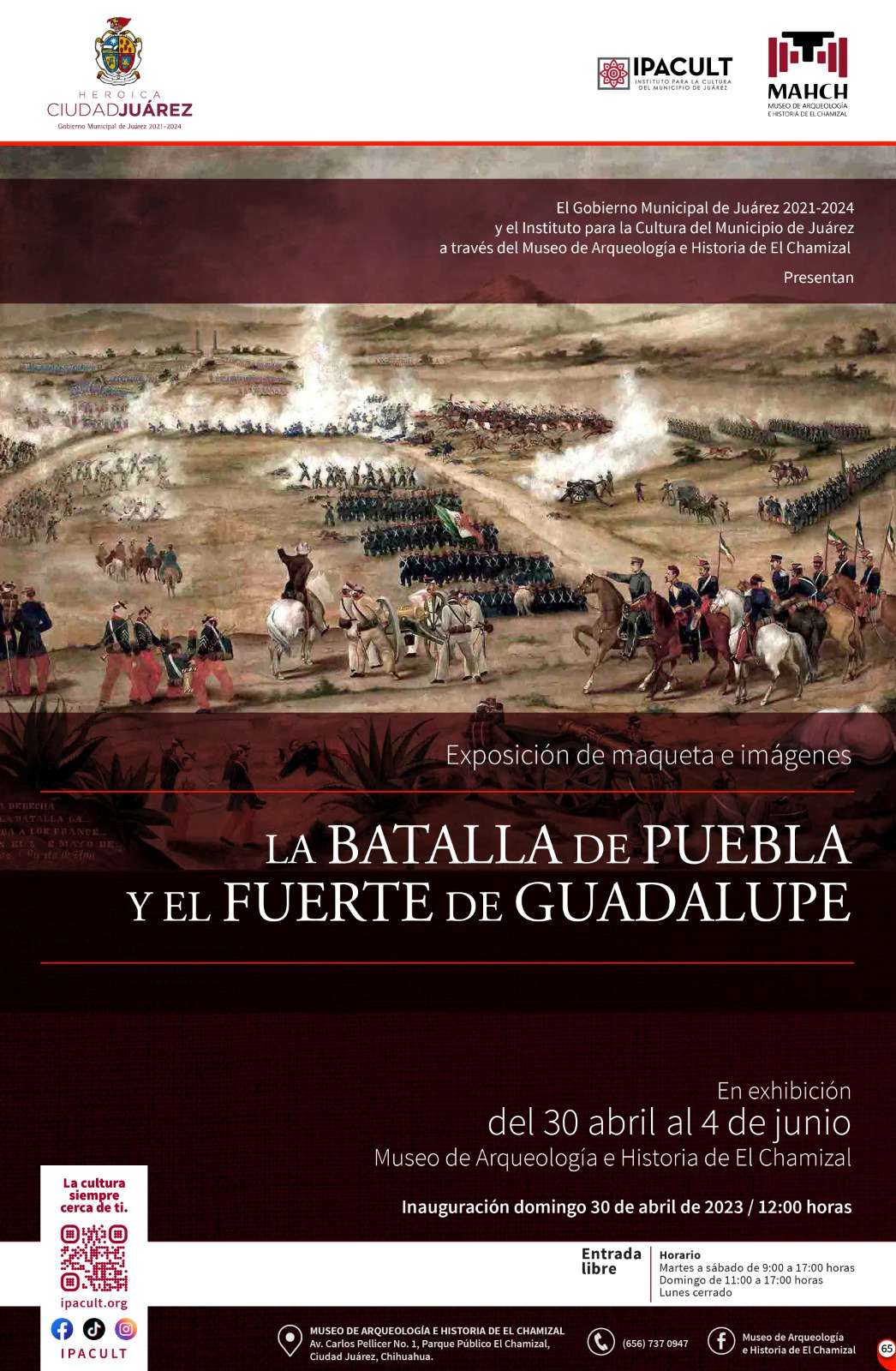 Habrá exposición de la Batalla de Puebla y el Fuerte de Guadalupe en Museo de El Chamizal