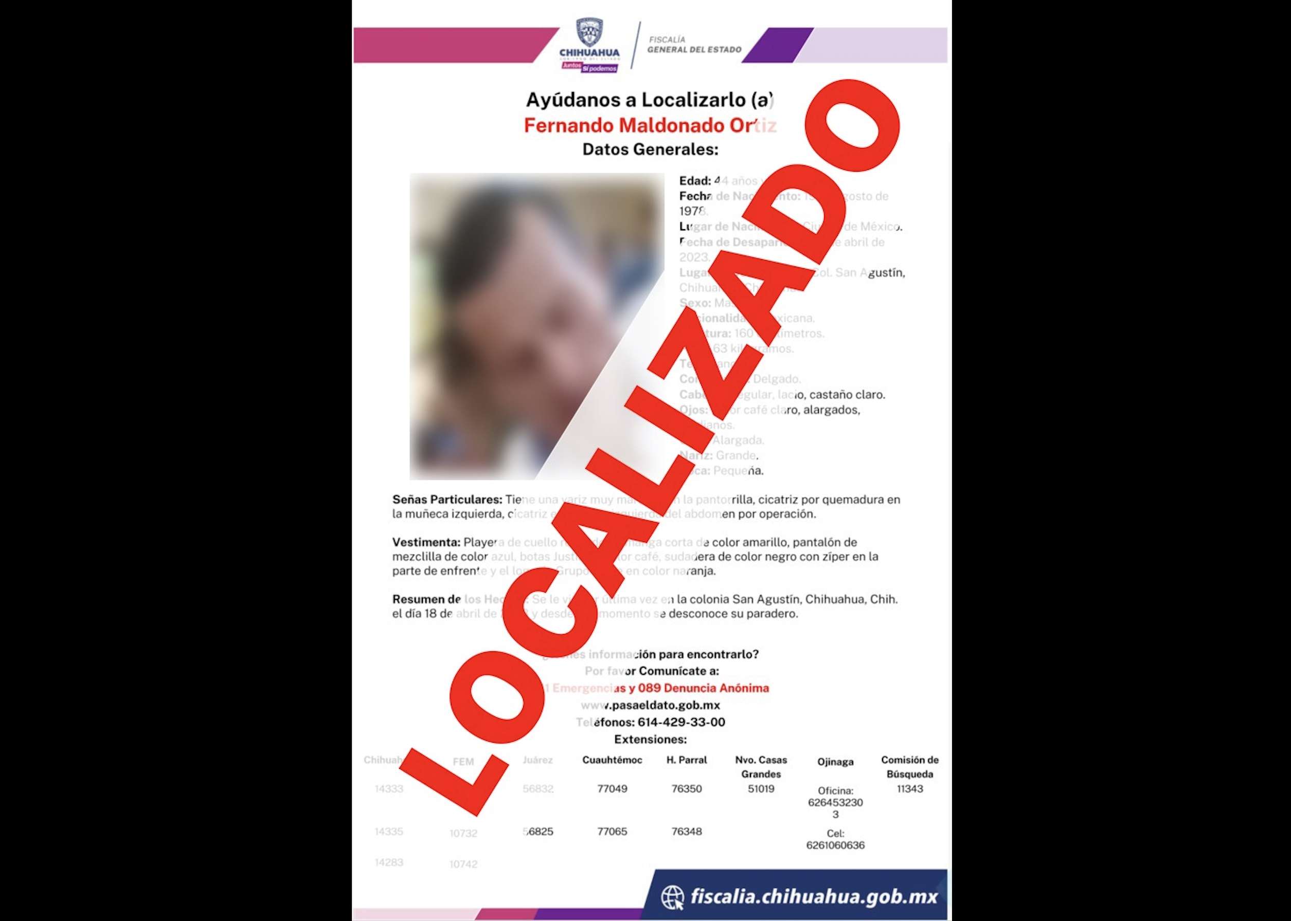 Hallan vivo a taxista de Chihuahua desaparecido en Juárez