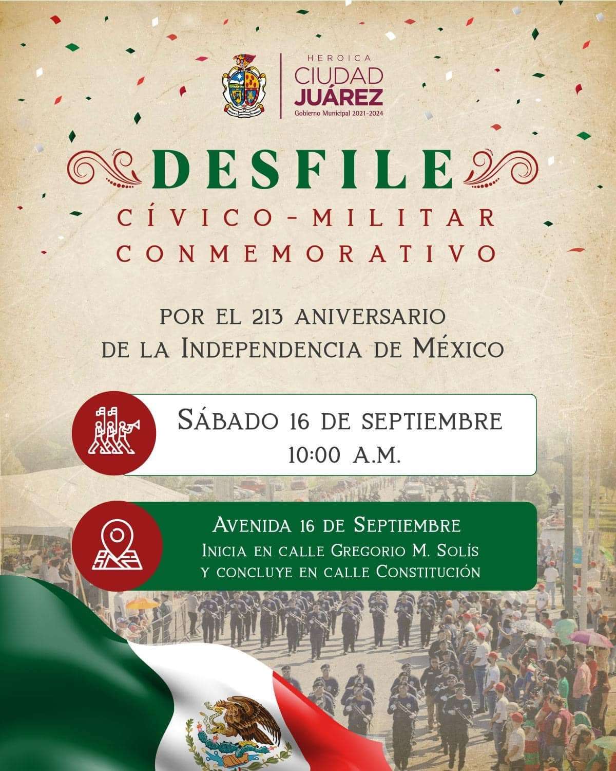 Invitan a desfile del 16 de Septiembre 