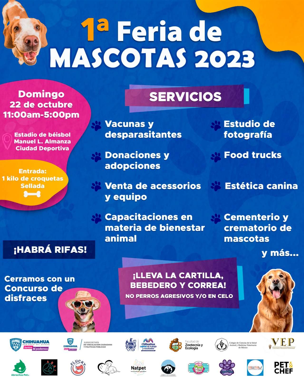 Invita Estado a la primera Feria de Mascotas 2023
