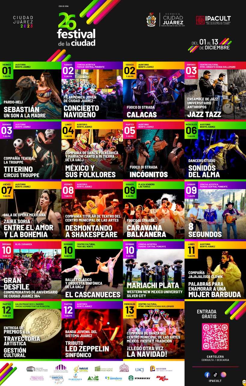 Festejarán el Festival de la Ciudad 2023