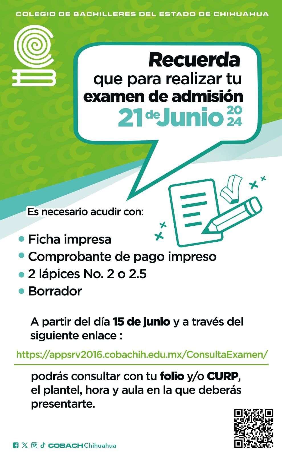 Exhortan a estudiantes a prepararse para examen de admisión de los COBACH
