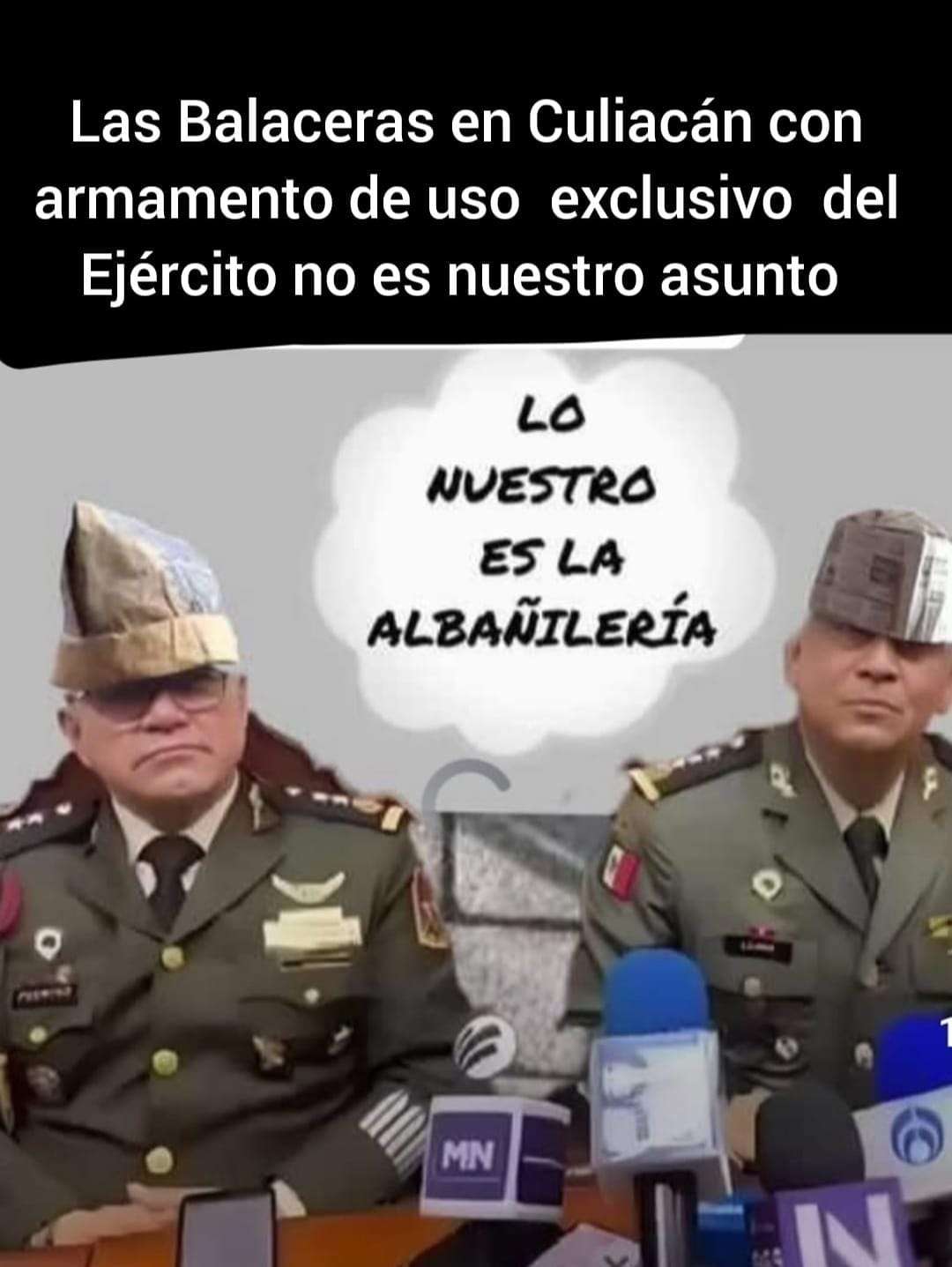 Las balaceras en Culiacán con armamento de uso exclusivo del Ejército no es nuestro asunto...