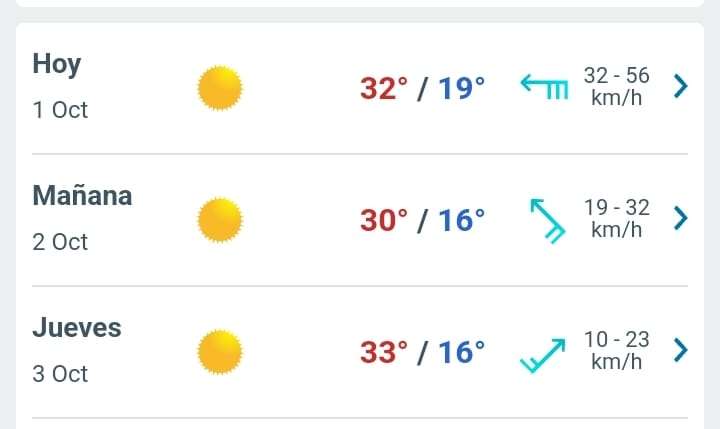 Prevén temperatura máxima de 32° C hoy para Juárez