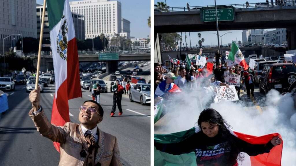 Mexicanos protestan en Estados Unidos; exigen alto a las deportaciones