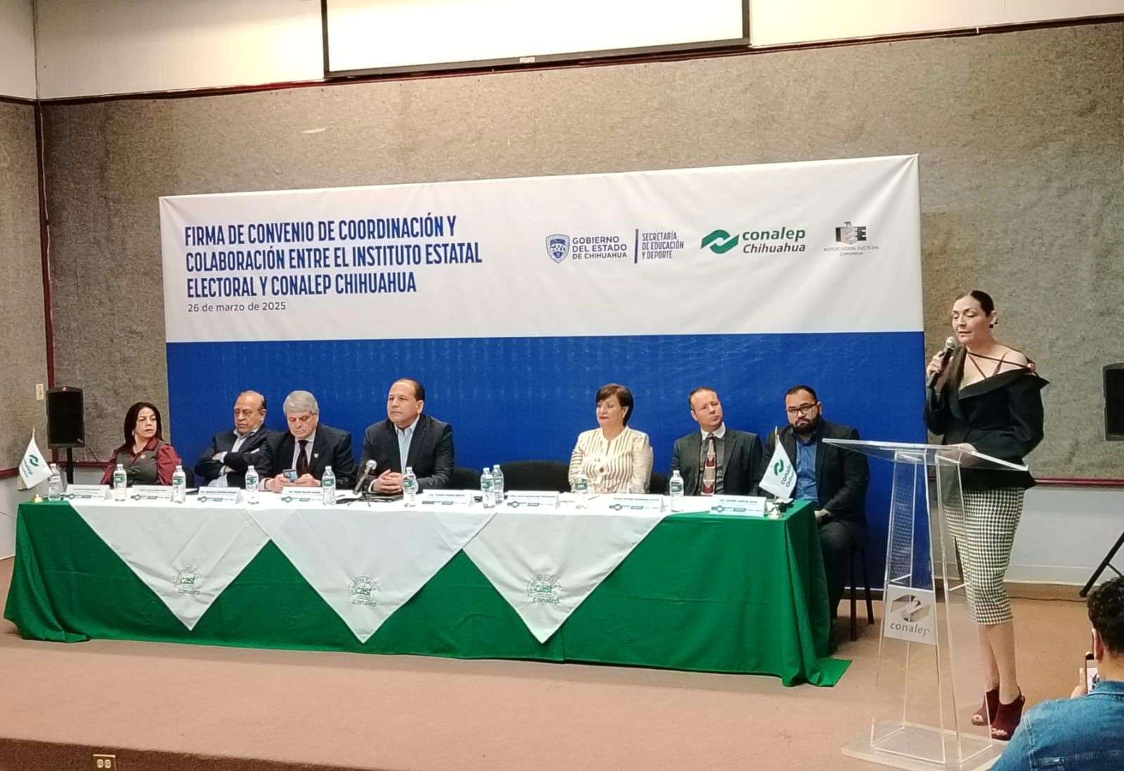 Firman IEE y Conalep convenio para elecciones del Poder Judicial | El Bordo