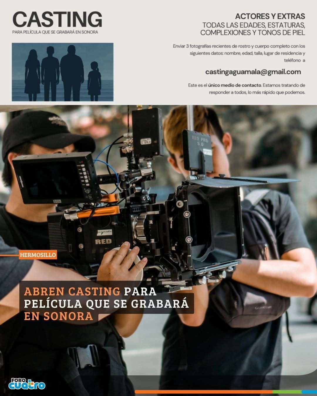 Buscan talentos para película que se grabará en Sonora