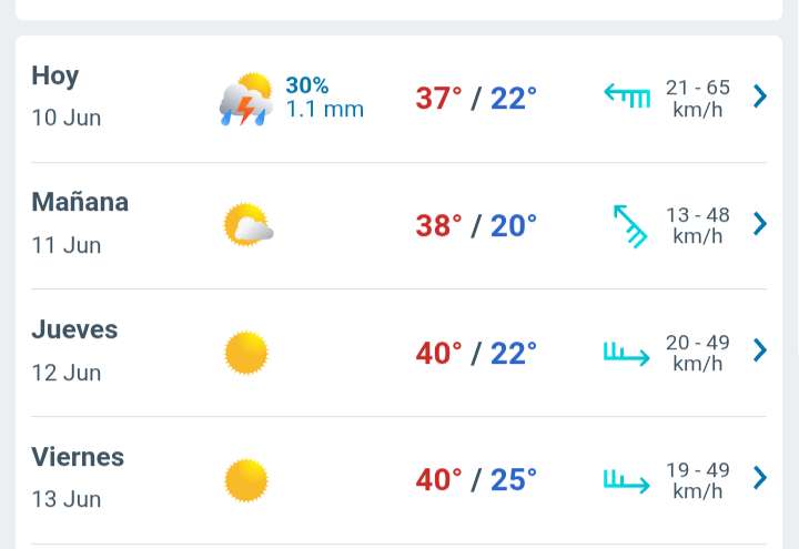 Día soleado con temperatura hasta 37°C en Juárez