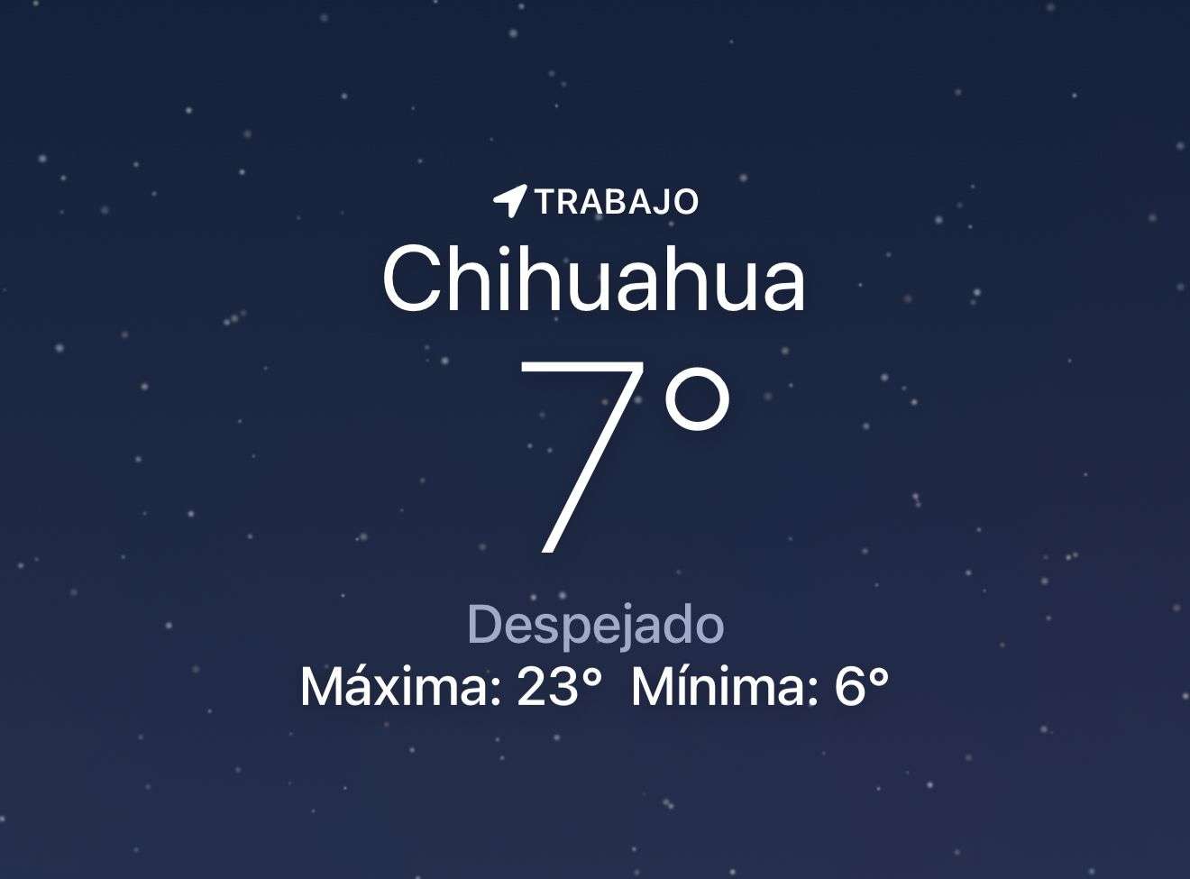 Amanece fresco con temperatura de 7 grados centígrados 