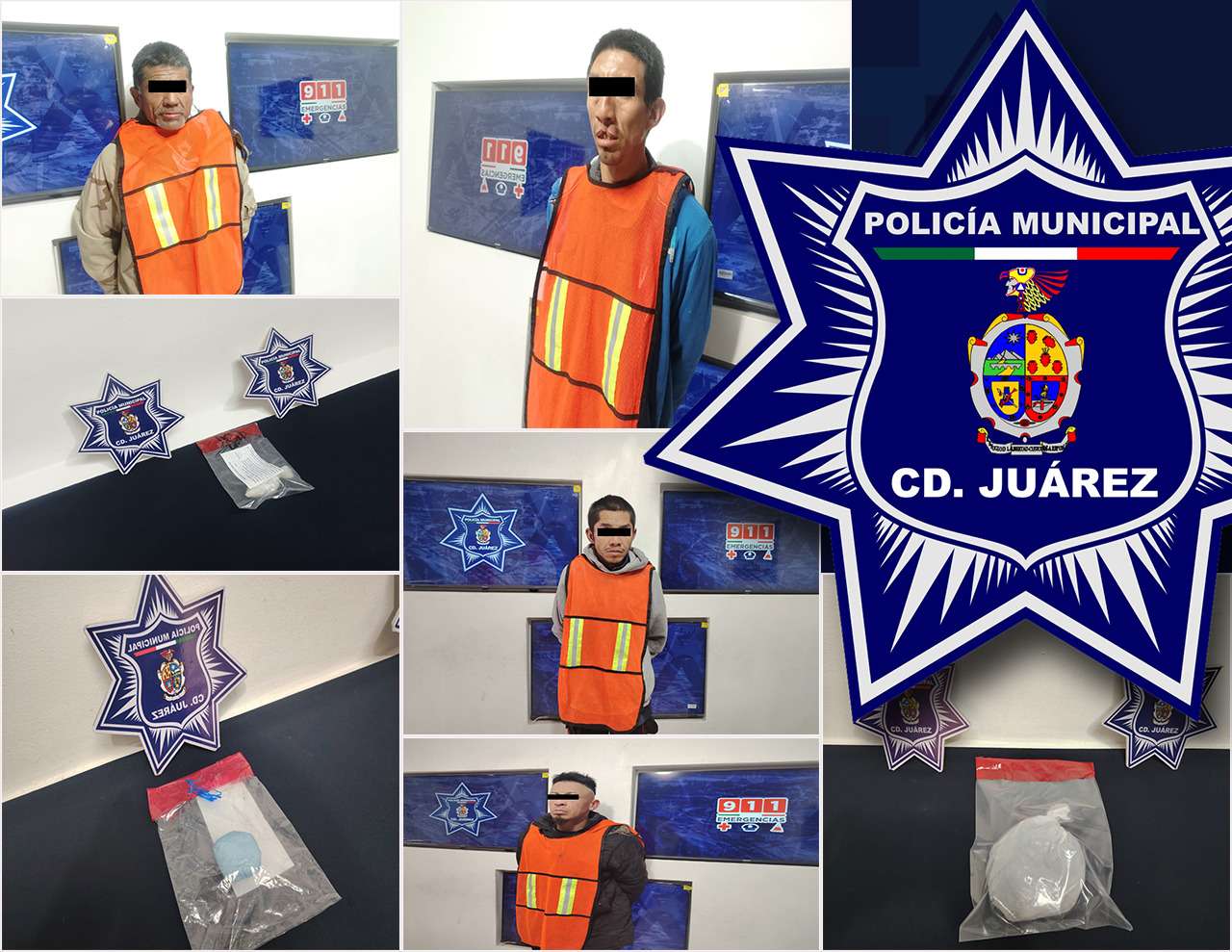 Detienen a cuatro sujetos por narcomenudeo durante operativos en varias colonias