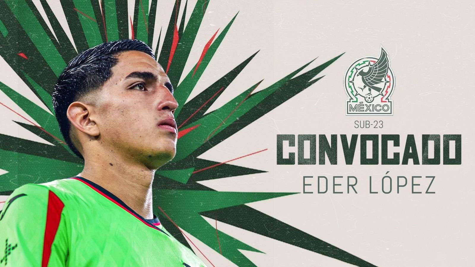 Convocan a Eder López a la Selección Mexicana Sub-23 por primera vez