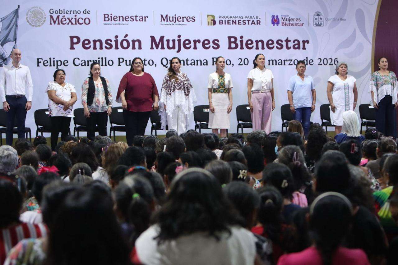 Reconocen a casi 30 mil mujeres en Quintana Roo con pensión del Bienestar, destaca Ariadna Montiel Reyes