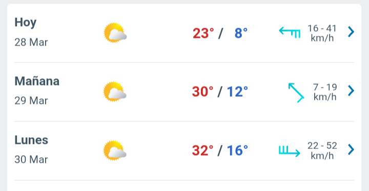 Sábado con nubes y claros temperatura hasta 23°C en Juárez 
