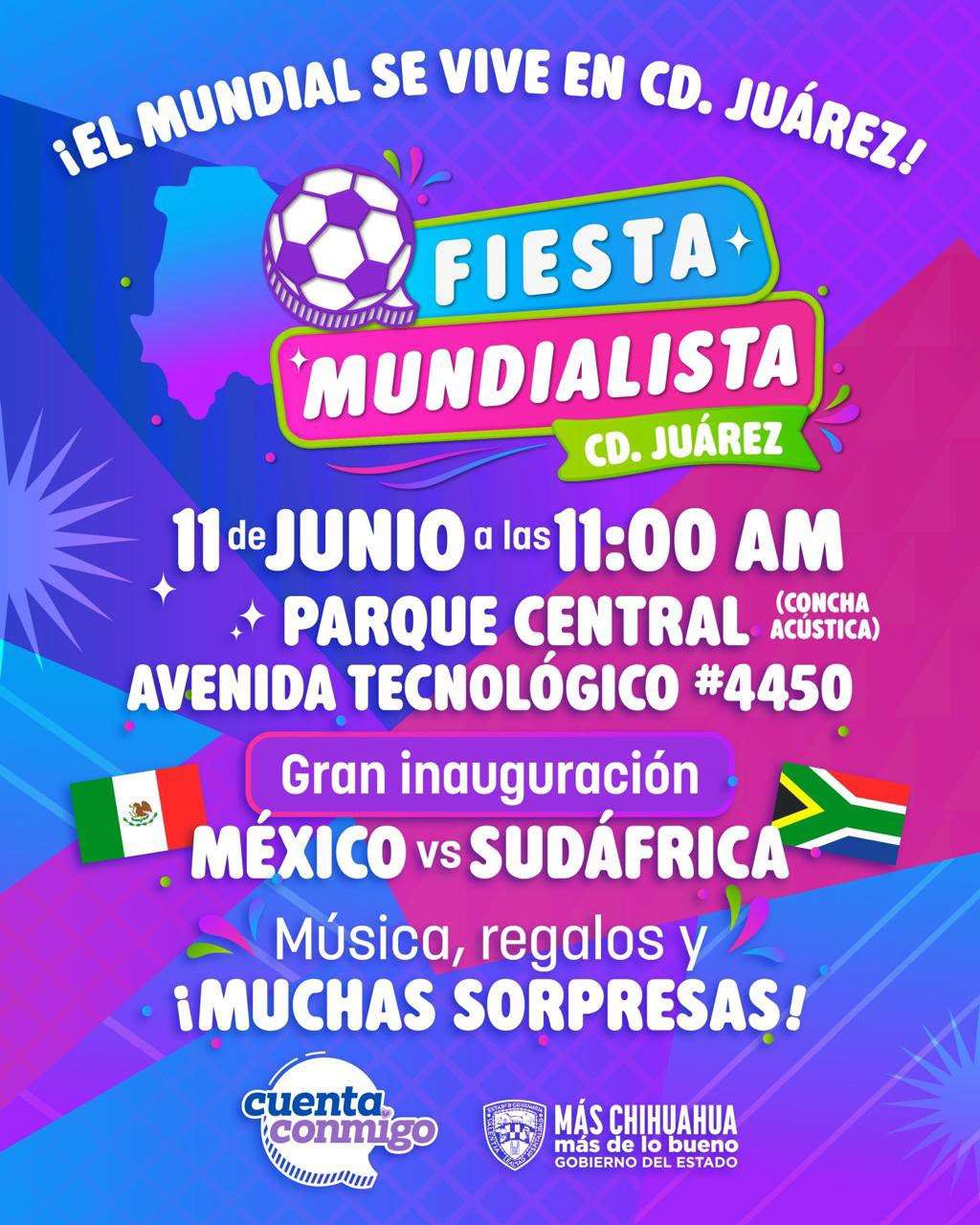 Invitan a disfrutar la Fiesta Mundialista en el Parque Central