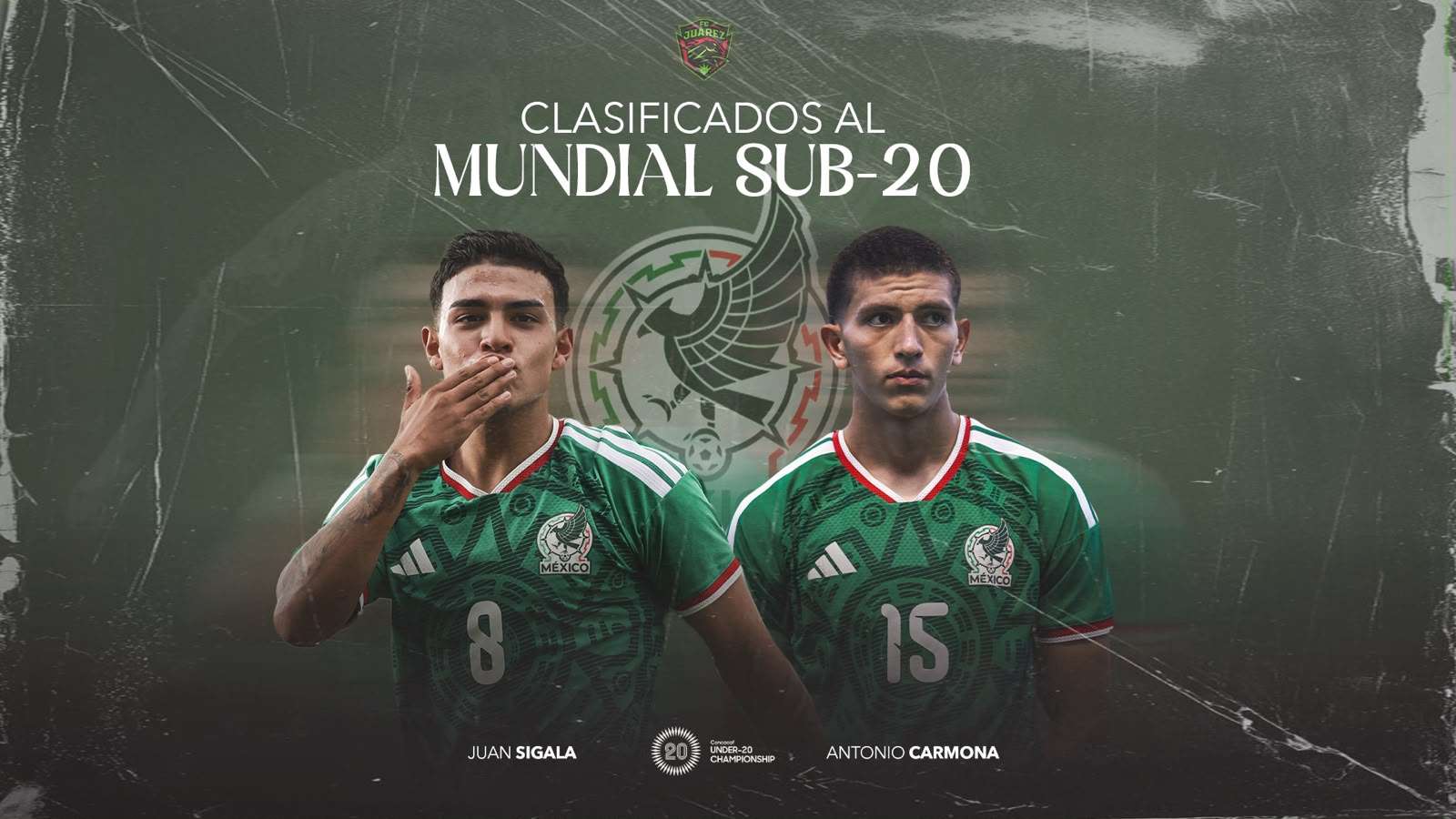 Consiguen boleto al Mundial Sub-20 Antonio Carmona y Juan Sigala