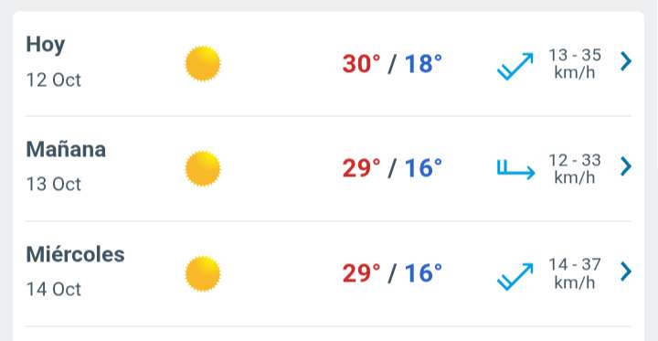 Día soleado con temperatura hasta 30°C en Juárez 