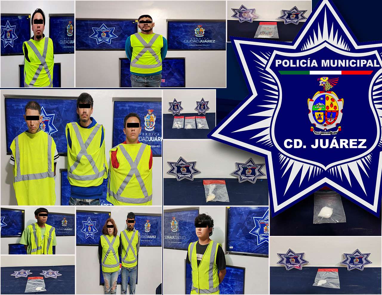 Arrestan a nueve narcomenudistas 